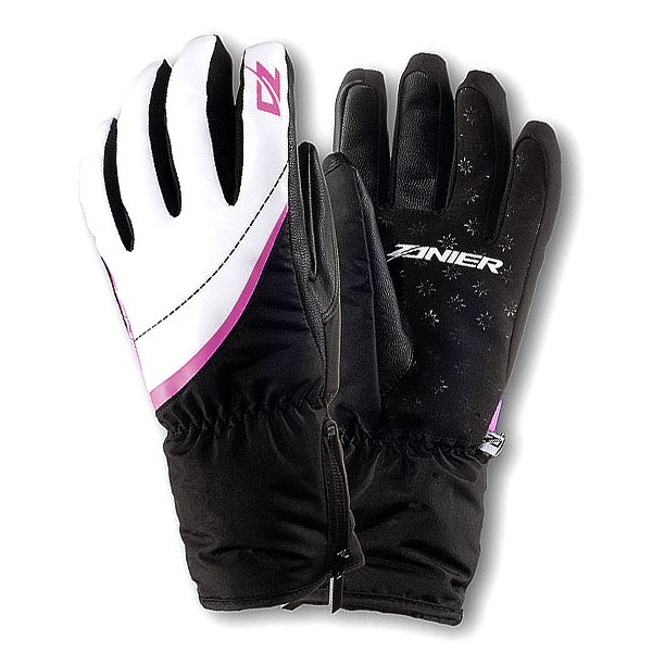 Dámské lyžařské rukavice Zanier Stubai.zx - black/white/pink