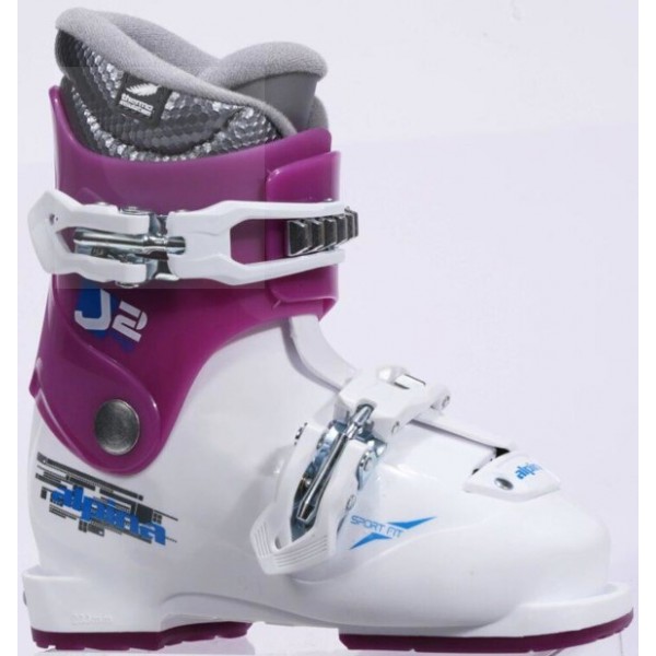 Dětské lyžařské boty Alpina J2 - bílá/růžová