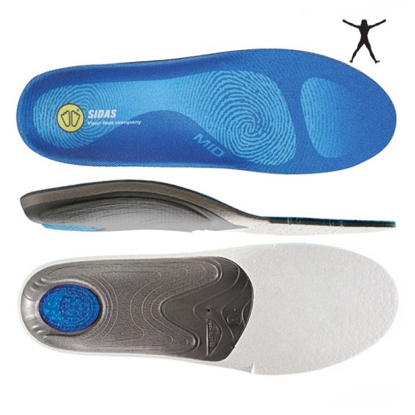 Komfortní anatomické vložky do bot SIDAS 3FEET COMFORT CZ MID