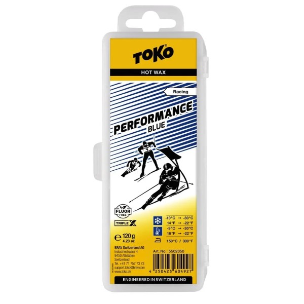 Skluzný vosk TOKO PERFORMANCE BLUE 120G