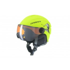 Dětská lyžařská helma Damani - Skier Visor C03 - žlutá