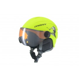 Dětská lyžařská helma Damani - Skier Visor C03 - žlutá