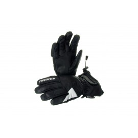 Lyžařské dámské rukavice Damani R05 - celokožené (černo-bílá)